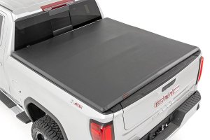 Chevrolet Silverado 1500 Tri-Fold Bed Cover - Rear - Rough Country - Soft Tri-Fold - '19-'24